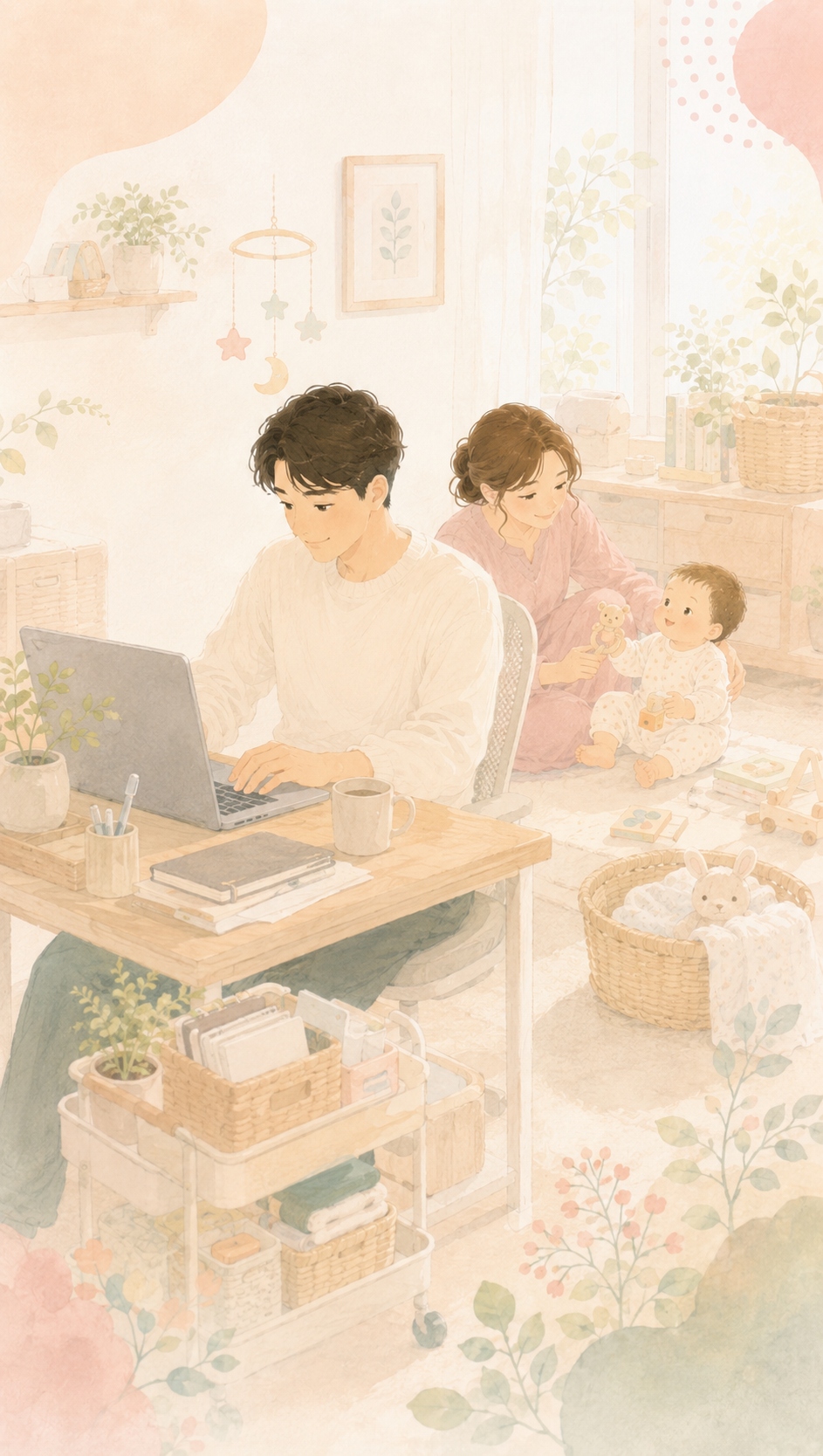 在宅勤務と育児