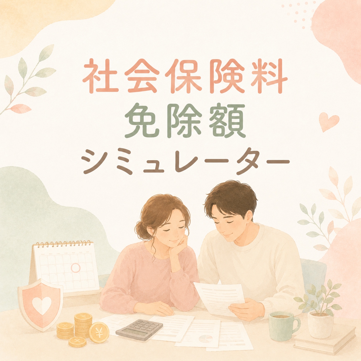 社会保険料免除額シミュレーター